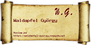 Waldapfel György névjegykártya